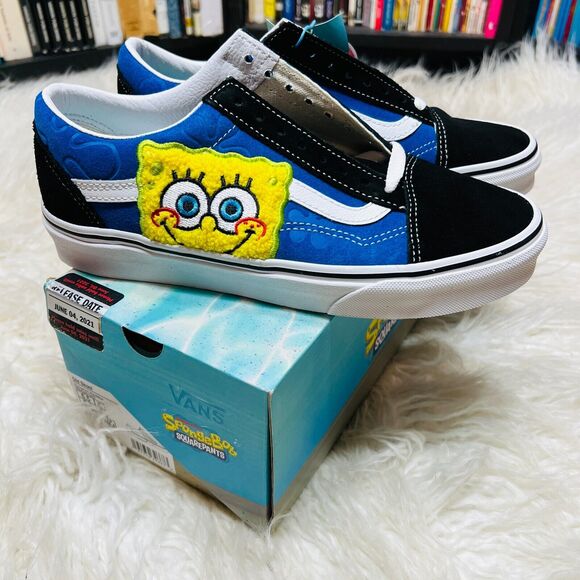 Vans X Spongebob Squarepants Old Skool Sneakers Nickelodeon VN0A38G19XD - Picture 4 of 7